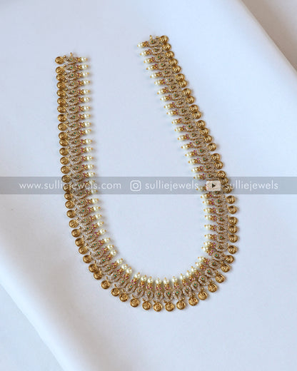 Pearl & Coin Stone Haram with Stud