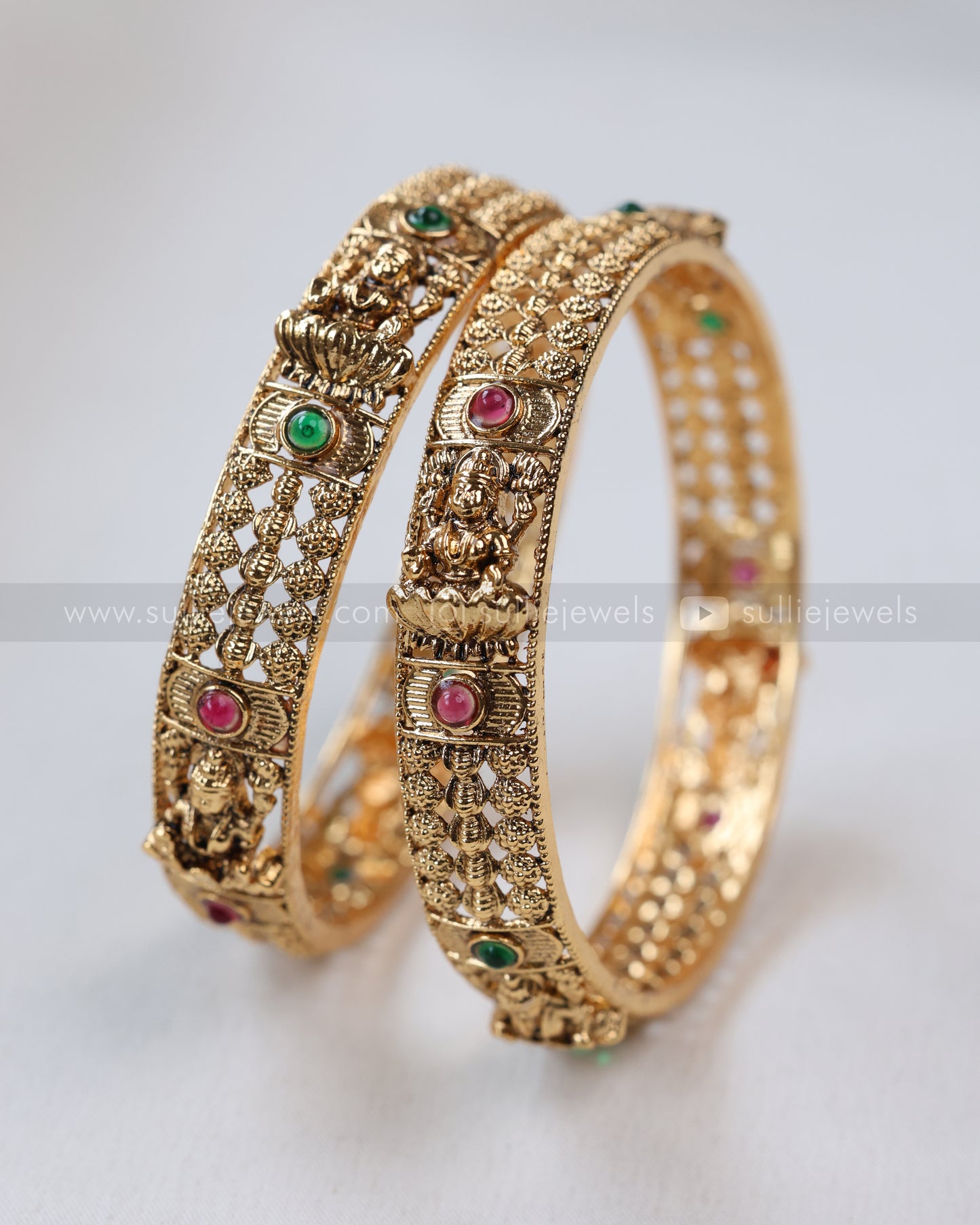 9062 - Sullie Basic - Lakshmi Gold Bangle - Set of 2