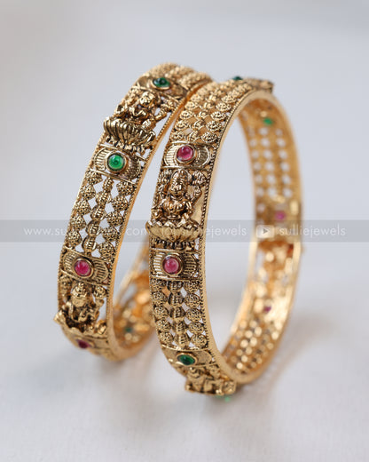 9062 - Sullie Basic - Lakshmi Gold Bangle - Set of 2