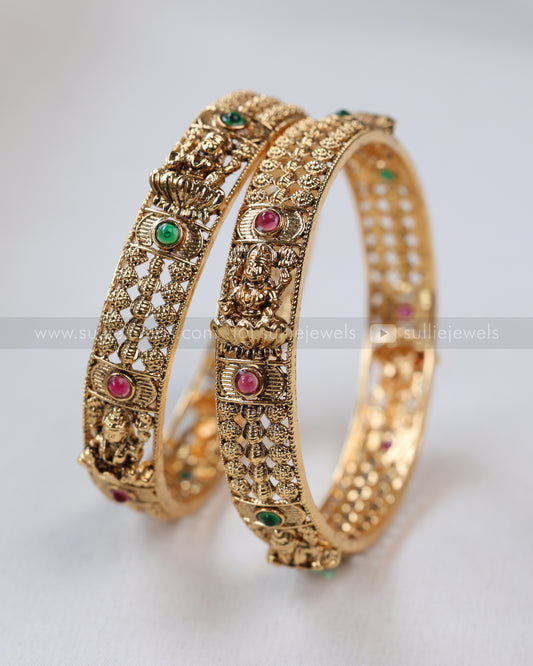 9062 - Sullie Basic - Lakshmi Gold Bangle - Set of 2