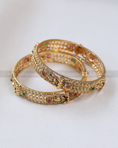 9062 - Sullie Basic - Lakshmi Gold Bangle - Set of 2