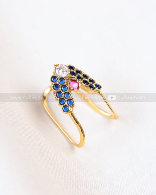 R37 - Blue Kemp Premium Vanki Adjustable Ring