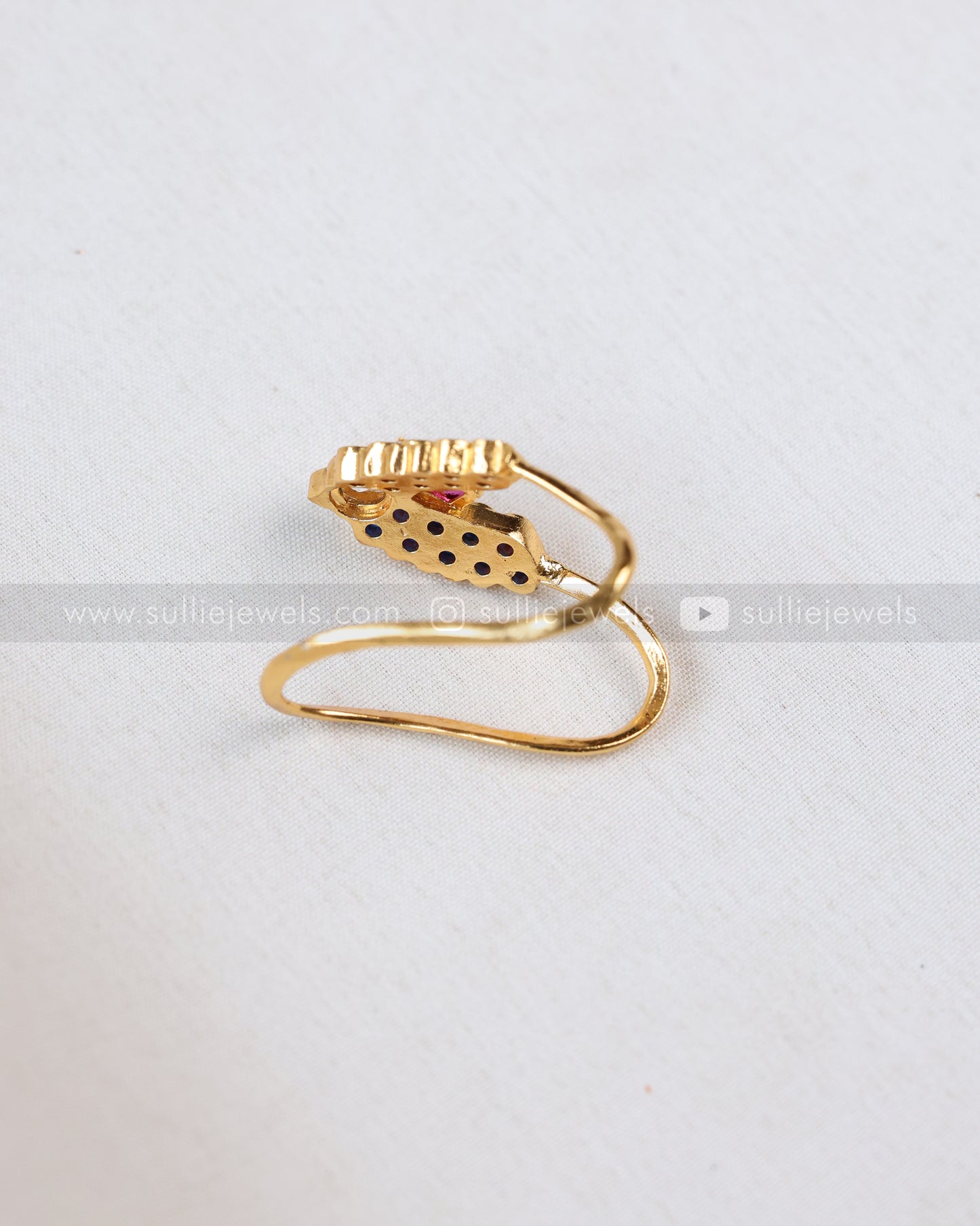 R37 - Blue Kemp Premium Vanki Adjustable Ring