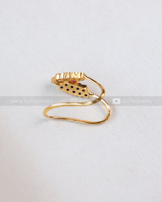 R37 - Blue Kemp Premium Vanki Adjustable Ring