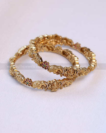 9020 - Sullie Basic Lakshmi Elephant Designer Bangle - Set of 2