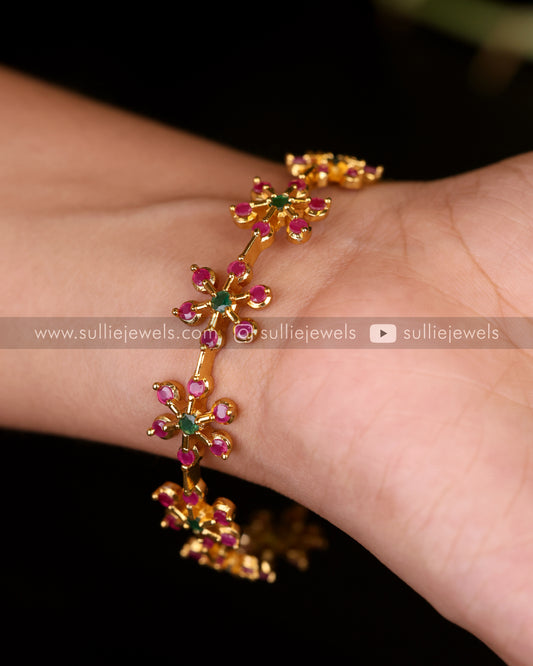 Flower AD Premium Bangle Set of 2