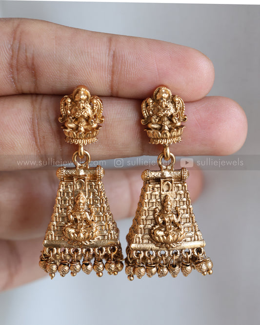 Sullie Basic Lakshmi Kovil Design Jhumka