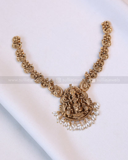 3755 - Sullie Basic - Lord Vishnu Necklace with Jhumka
