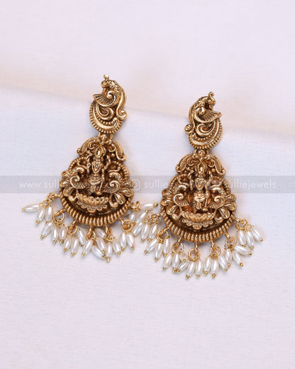 3755 - Sullie Basic - Lord Vishnu Necklace with Jhumka