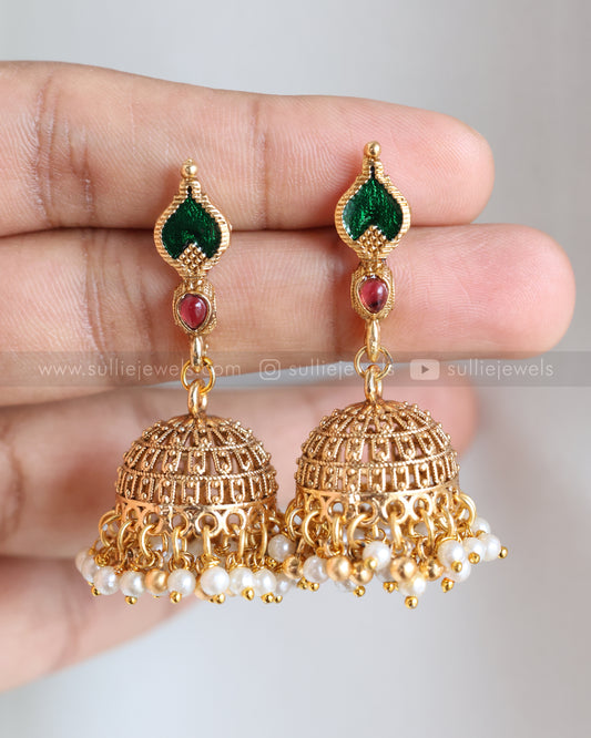 E1248 - Sullie Basic Gold Palakka Jhumka