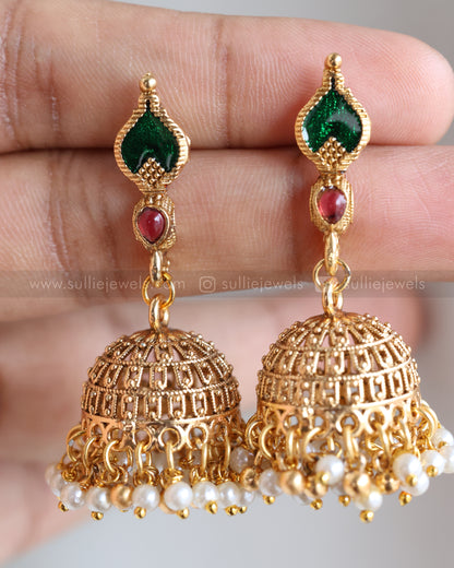 E1248 - Sullie Basic Gold Palakka Jhumka