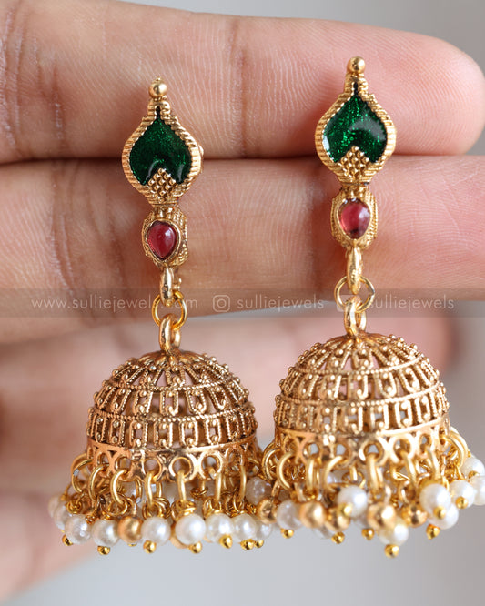 E1248 - Sullie Basic Gold Palakka Jhumka