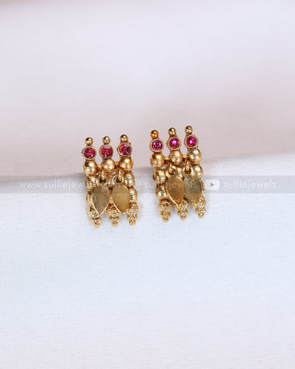 2143 - Sullie Basic Kerala Style Elakkathali Necklace with Stud