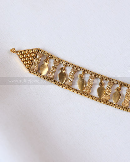 2142 - Sullie Basic Box Chain Single Line Elakkathali Necklace with Stud