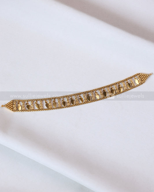 2142 - Sullie Basic Box Chain Single Line Elakkathali Necklace with Stud