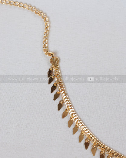 3918 - Gold Plated Premium Minimal Elakkathali Necklace