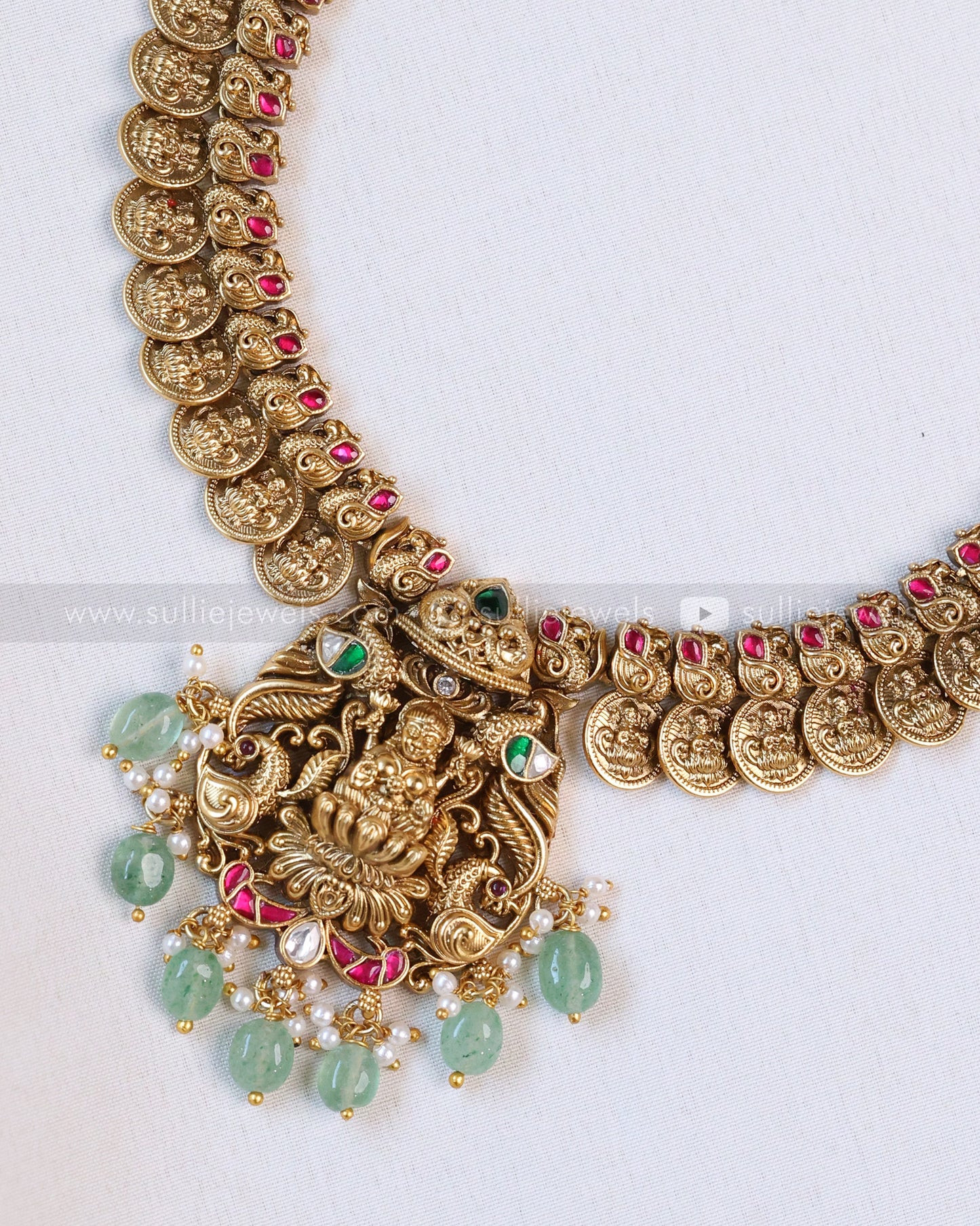 Premium Coin Goddess Gold Bridal Combo ( 7 piece )