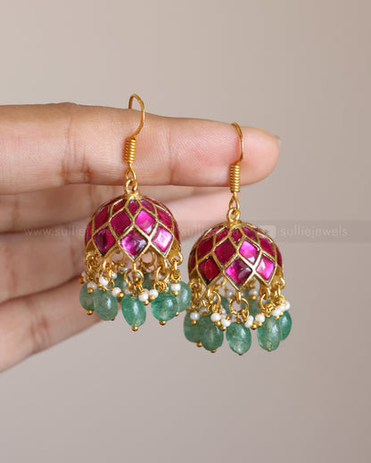 Minimal Premium Kemp Hanging Jhumka
