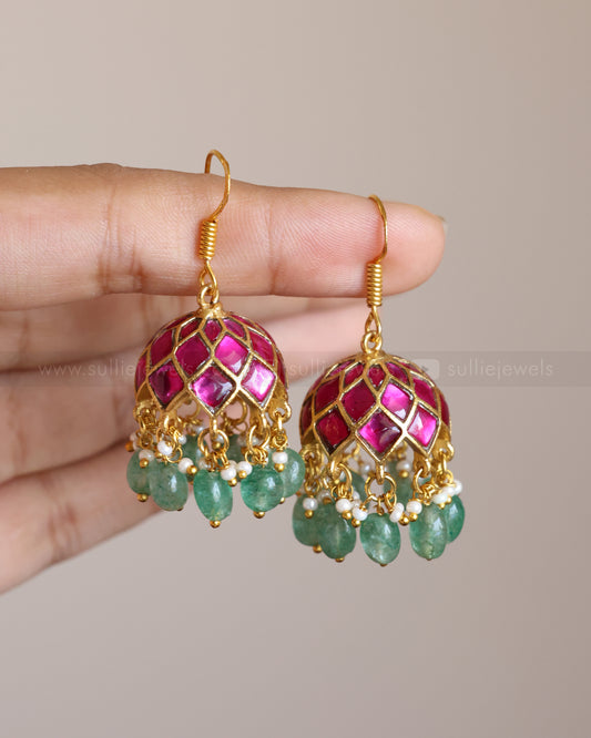 Minimal Premium Kemp Hanging Jhumka