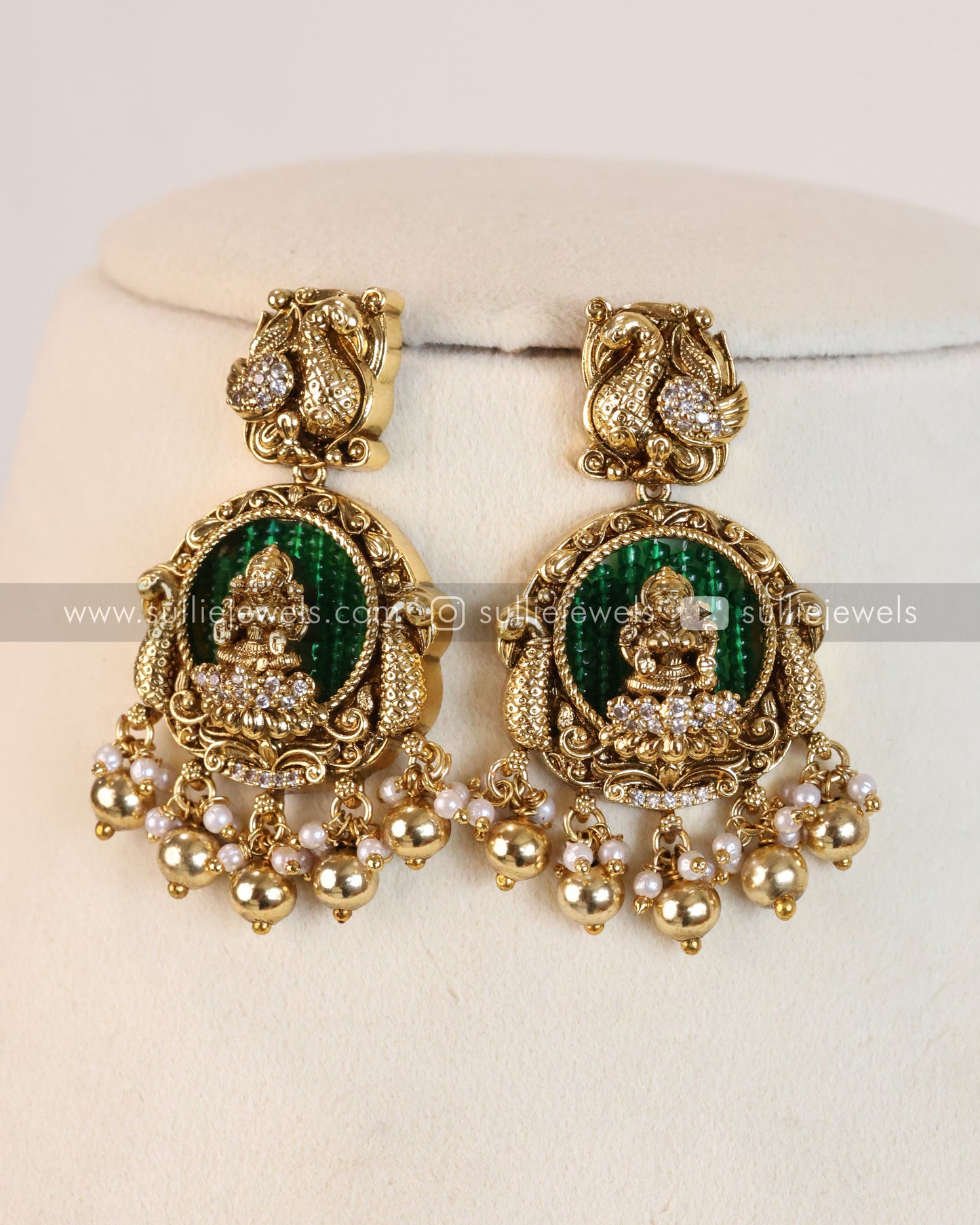 Goddess Premium Designer Long Chain/Haaram with Earring