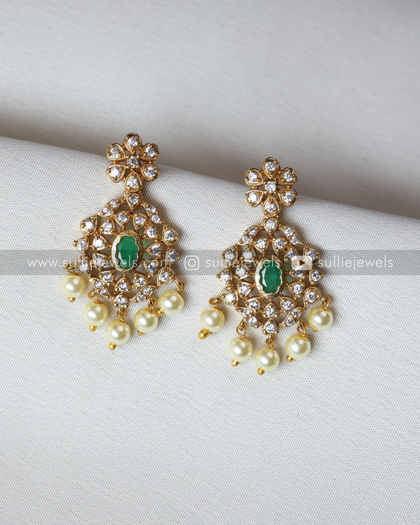 Premium Ruby Stone AD Choker with Earring