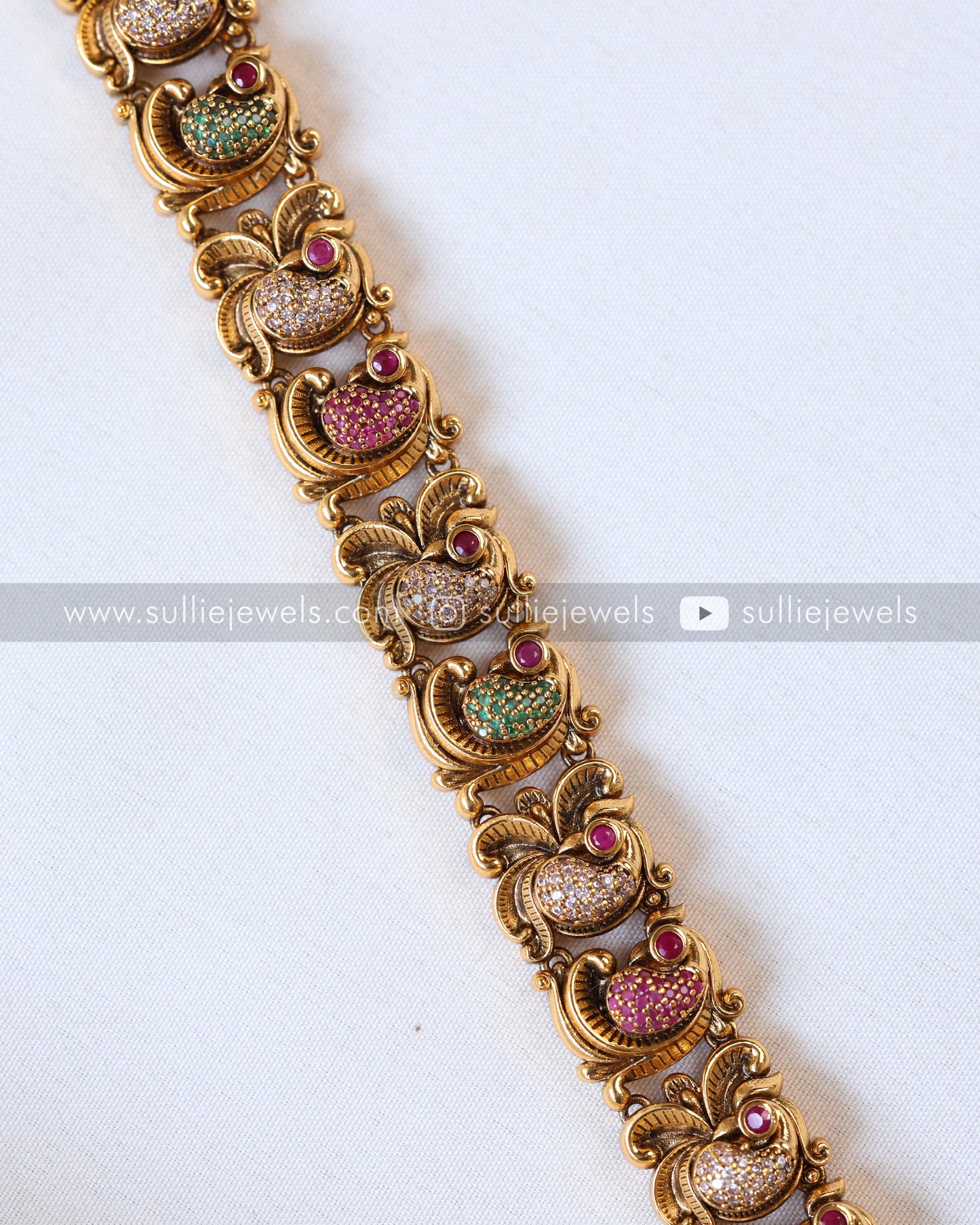 Premium Goddess Multicolour Long Chain with Earring