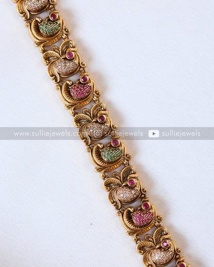 Premium Goddess Multicolour Long Chain with Earring