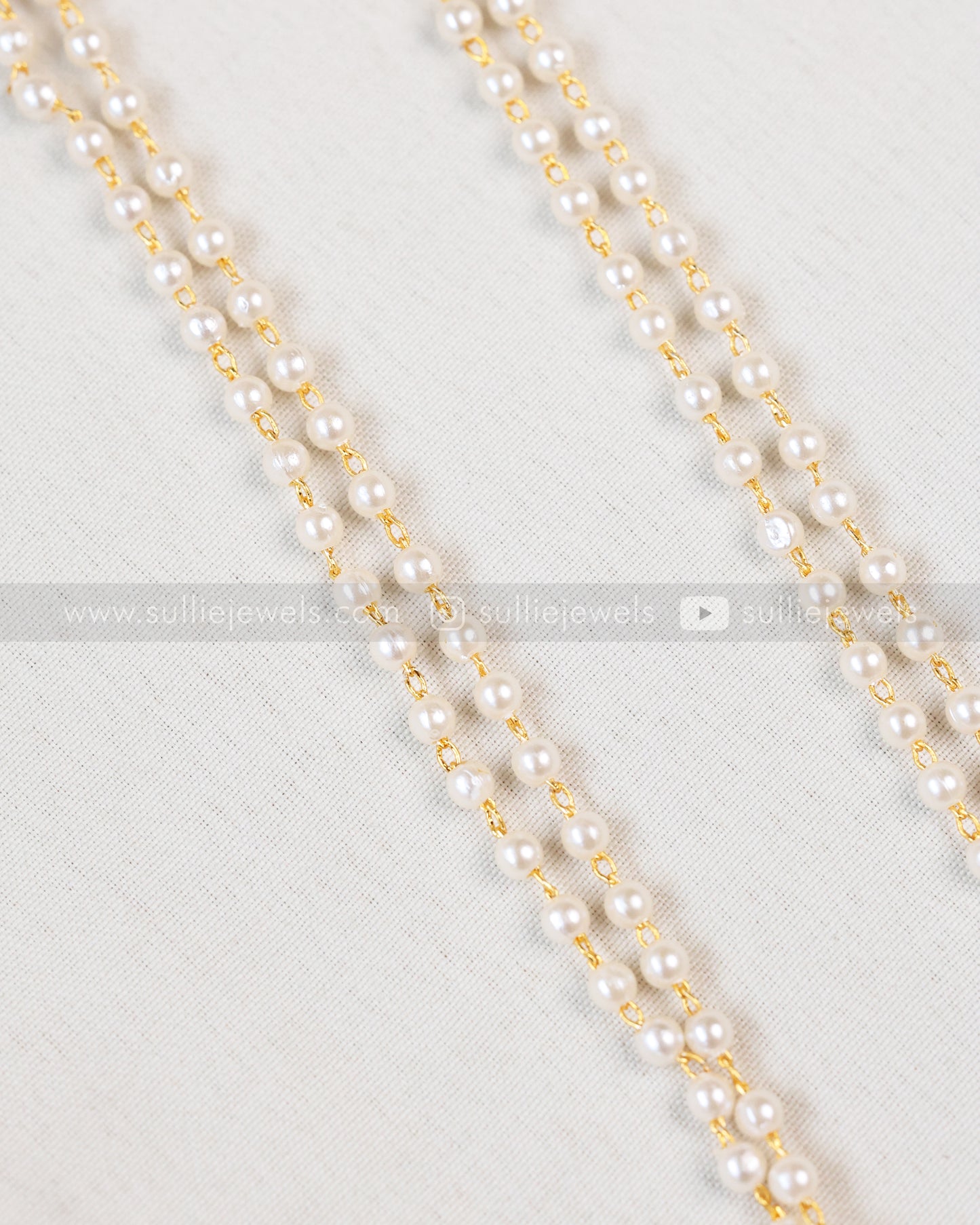 6070 - Sullie Basic - Floral Gold & Mint Beads Pendant Set with Stud