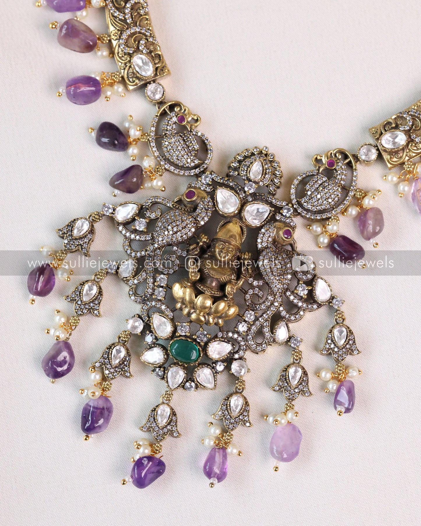 Premium AD Goddess Hasli with Earring