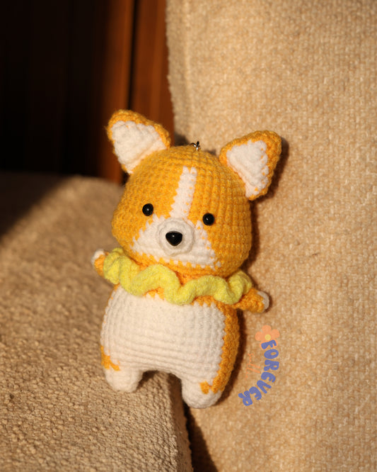 Crochet Corgi Dog Toy / Keychain