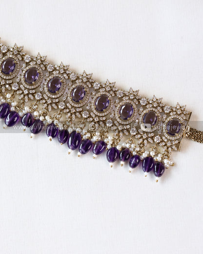 Round Victorian Stone Premium Hipchain - 6 colours