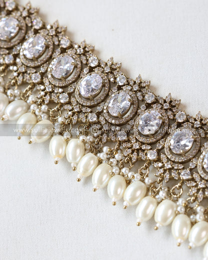 Round Victorian Stone Premium Hipchain - 6 colours