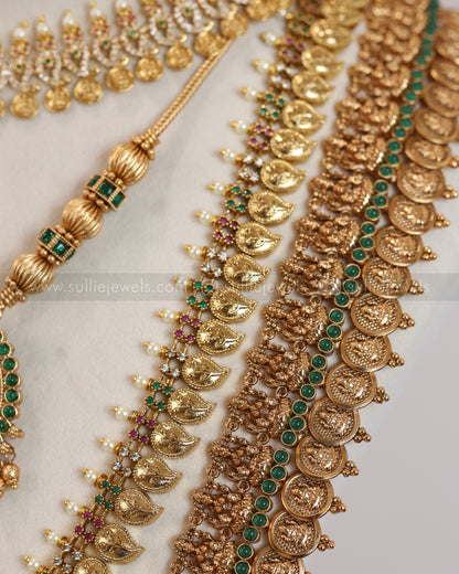 Lakshmi Green Gold Coin Bridal Combo ( 8 piece )