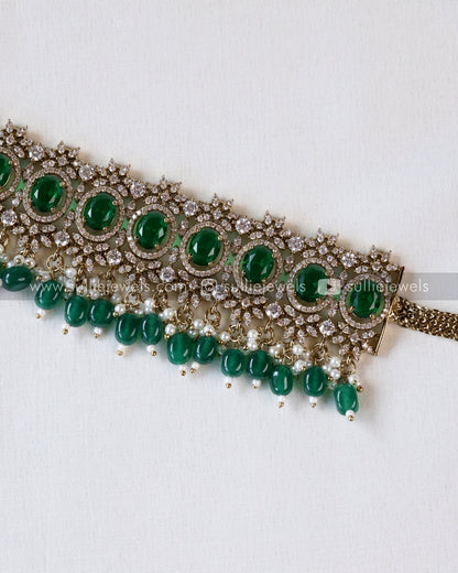 Round Victorian Stone Premium Hipchain - 6 colours