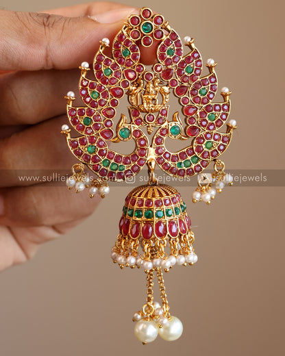 Kemp Lakshmi Jhumka Hair Brooch