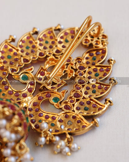 Kemp Lakshmi Jhumka Hair Brooch