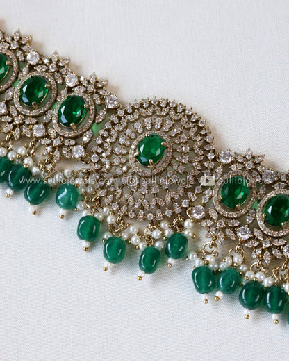 Round Victorian Stone Premium Hipchain - 6 colours