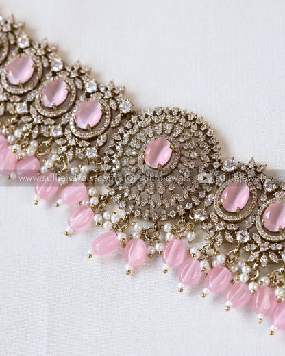 Round Victorian Stone Premium Hipchain - 6 colours