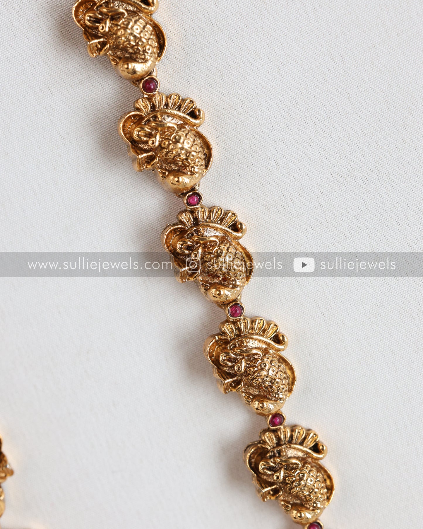 Sullie Basic - Goddess & Peacock Long Chain / Haram with Earrings