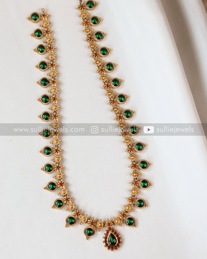 Sullie Basic - Traditional Round Palakka Long Chain/Maala with Stud