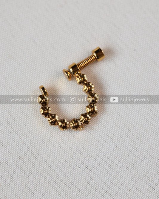 Nose Screw Pin - No Piercing Required - Gold