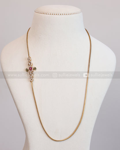 6035 - AD Stone Mogappu Chain