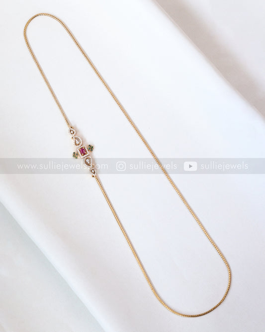 6035 - AD Stone Mogappu Chain