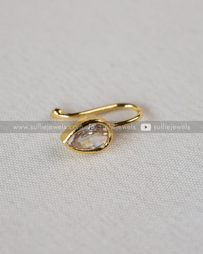 Nose Pin - No Piercing Required - Raindrop