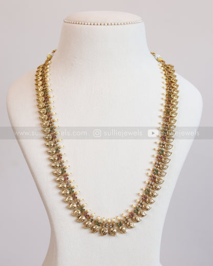 7120 - Multicolour Pearl Gold Mango Haram with Studs