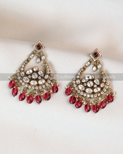 Ruby Premium Polki Earring