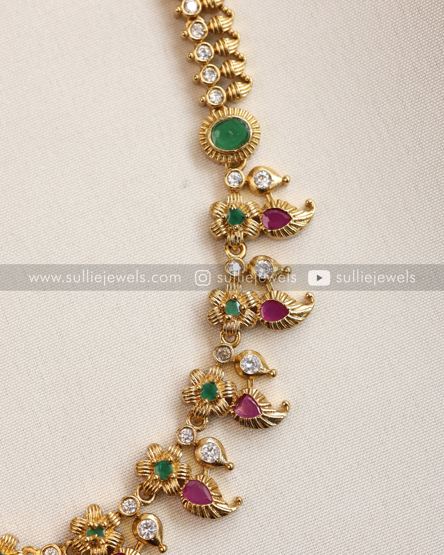 AD Gold Minimal Long Chain with Stud