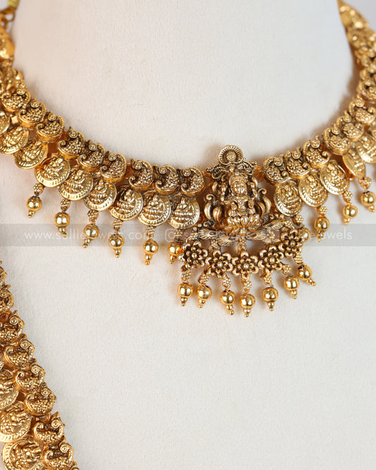 Sullie Basic - Lakshmi Peacock Coin Bridal Combo ( 3 piece )