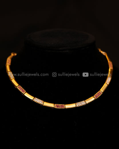 Minimal Gold finish Necklace Set