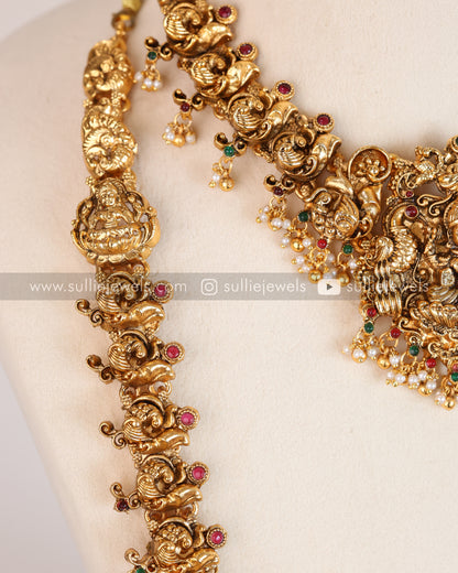 Sullie Basic - Peacock Lakshmi Bridal Combo with Tikka ( 4 piece )